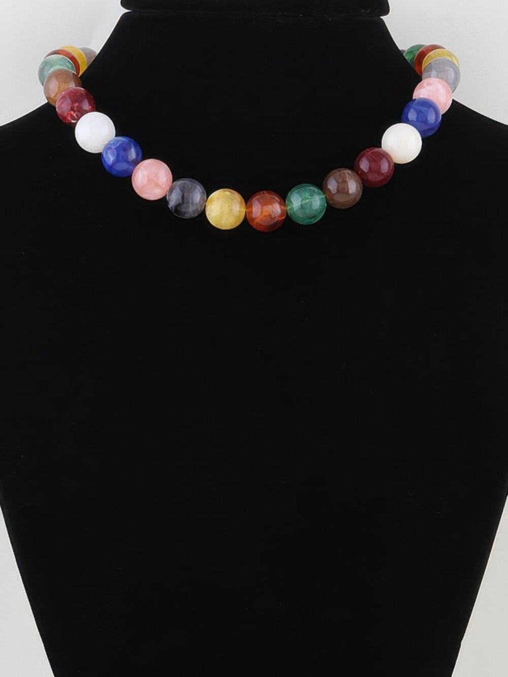Multicolor Beaded Statement Necklace